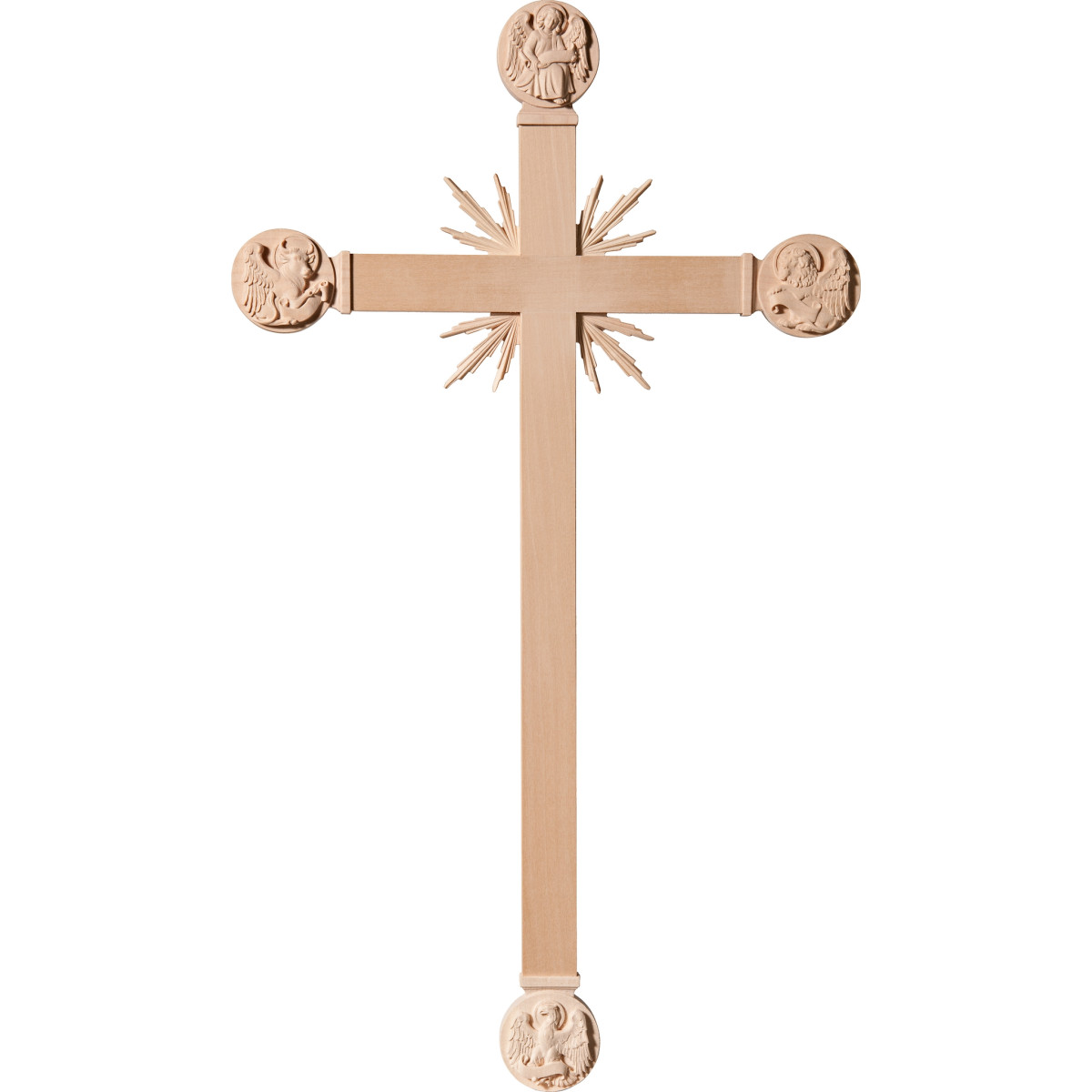 Cruz con Evangelistas y rayos